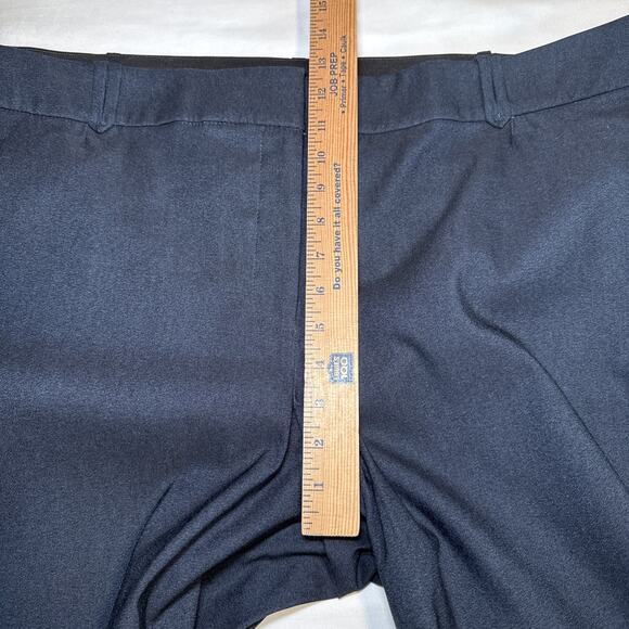 Lane Bryant Pants Womens 26 Navy Dark Blue Straight Leg Stretch Trouser Work EUC - Picture 6 of 10